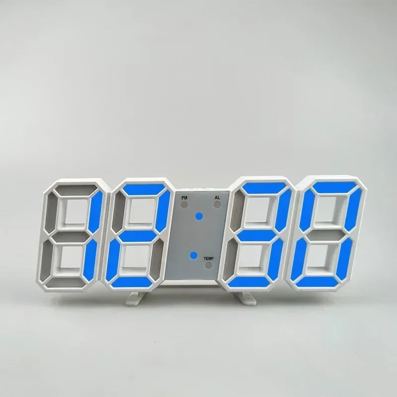 Reloj Digital LED 3D con Alarma, Fecha y Temperatura – Para Mesa o Pared