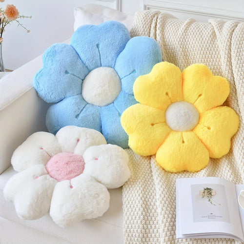 Cojín de Peluche en Forma de Flor – Suave y Decorativo para Cama y Sofá