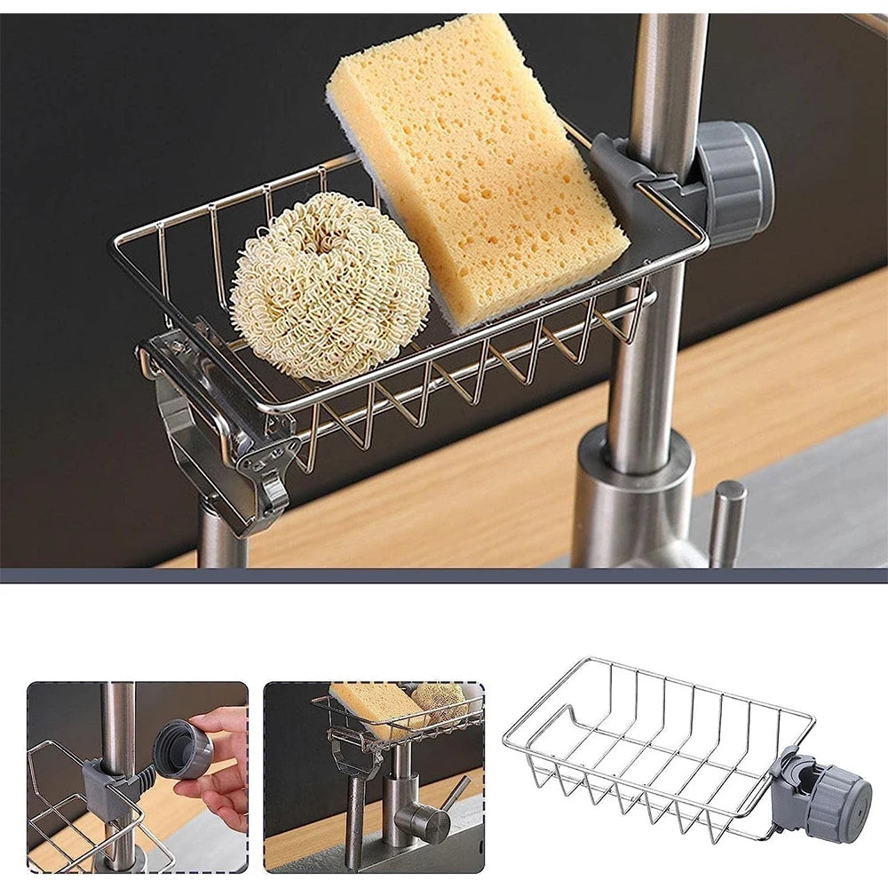 Organizador para Fregadero de Cocina con Soporte para Esponja y Jabón