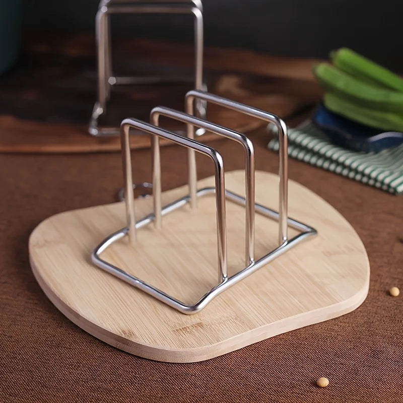 Organizador de Acero Inoxidable para Tapas y Tablas de Cortar