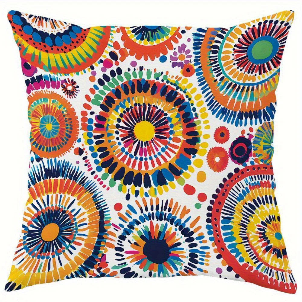 Fundas Decorativas para Cojines con Diseño Floral Colorido