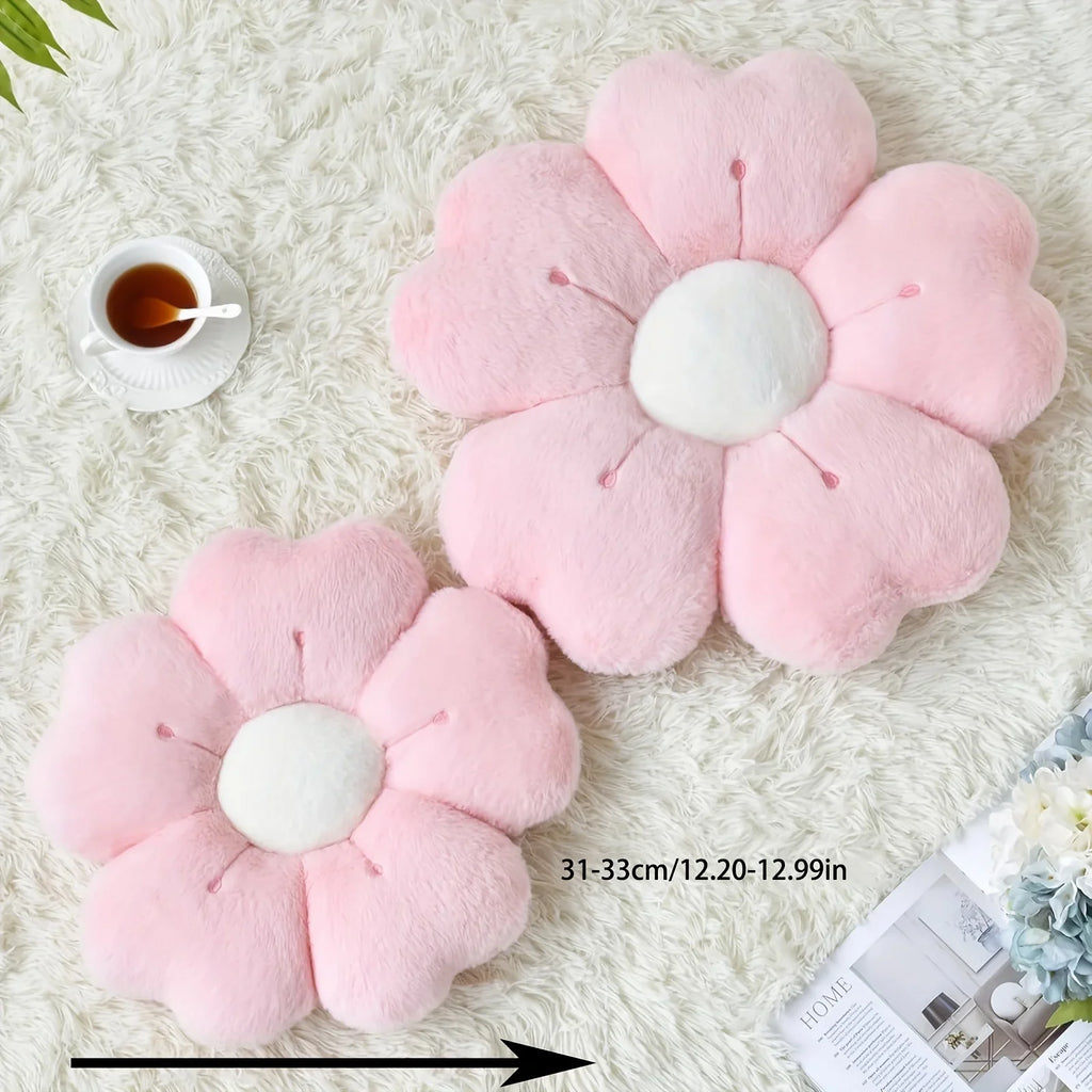 Cojín de Peluche en Forma de Flor – Suave y Decorativo para Cama y Sofá