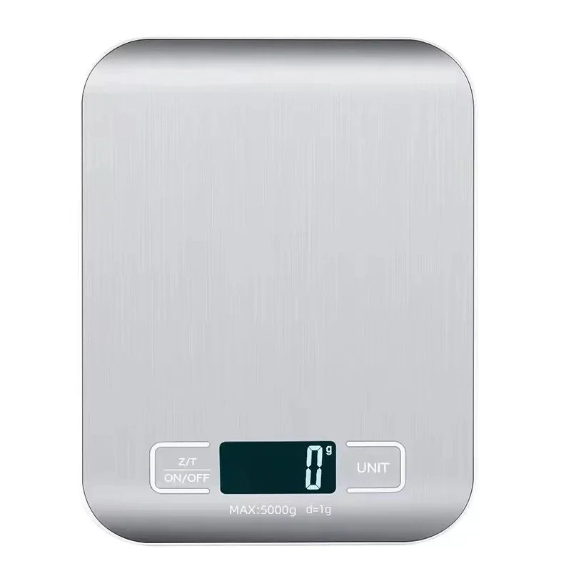 Báscula Digital de Cocina de Acero Inoxidable con Pantalla LED (5 kg)
