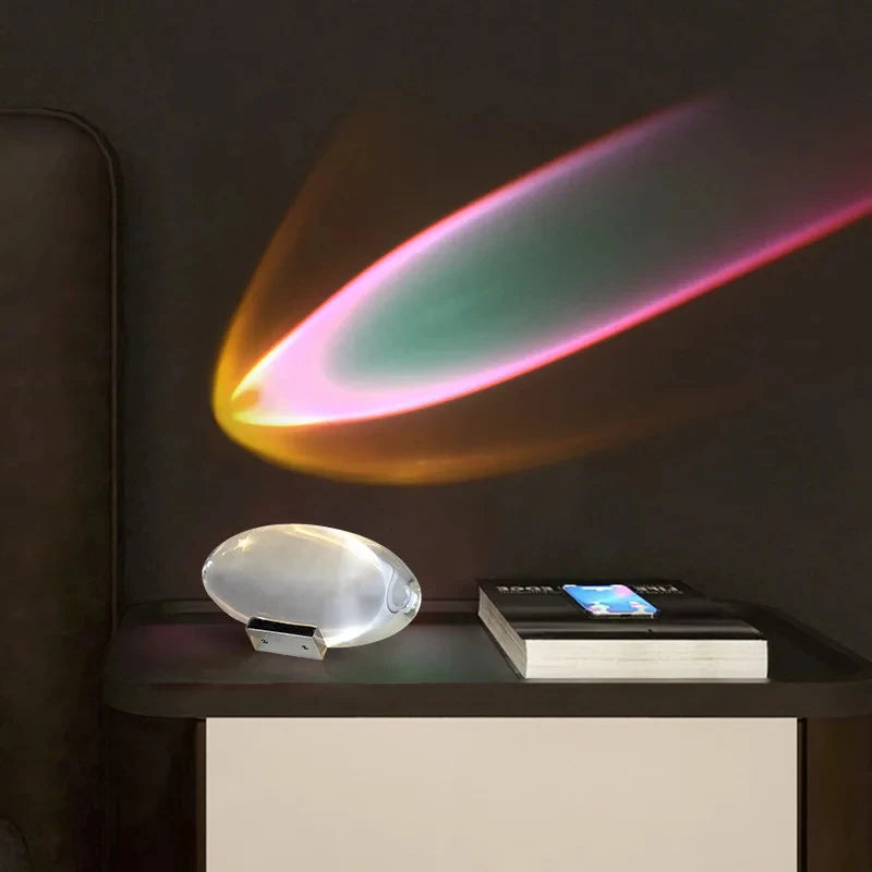 Lámpara LED Proyector Cristal “Ojo del Cielo” – Luz Ambiental para Recámara, Sala y Decoración