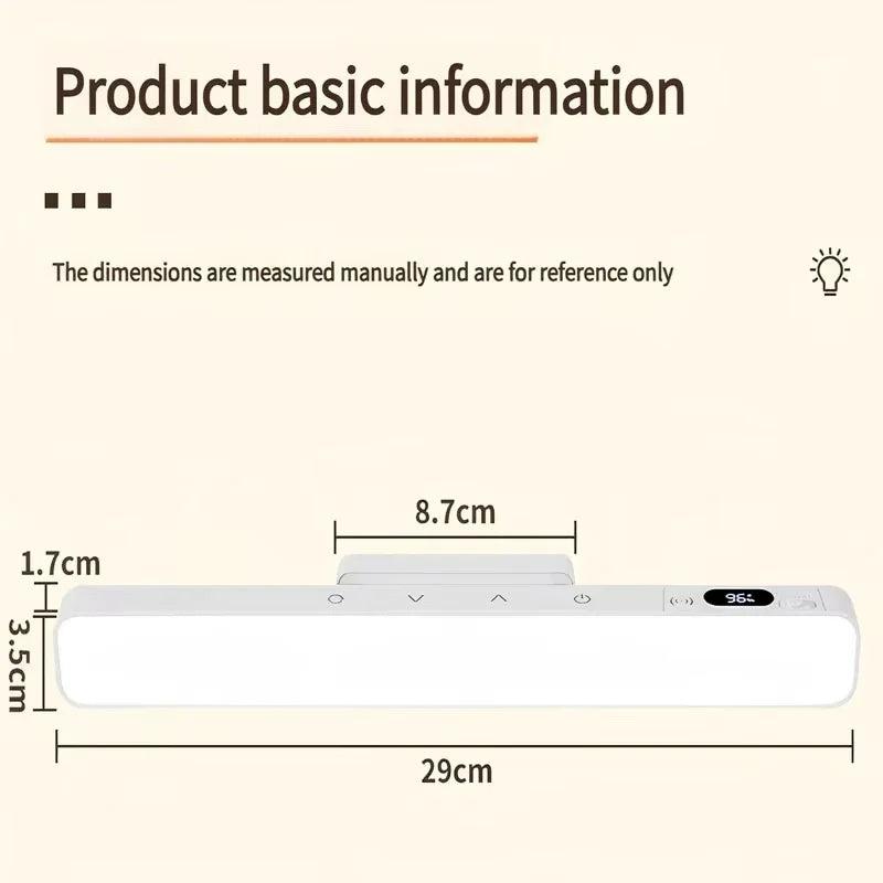Lámpara LED Magnética Recargable para Cocina, Clóset y Escritorio
