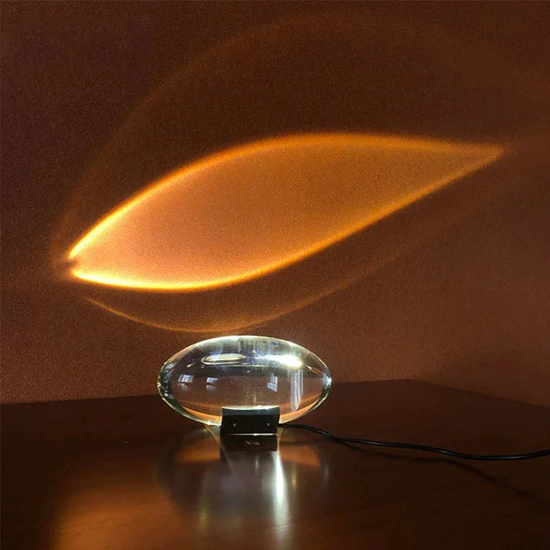 Lámpara LED Proyector Cristal “Ojo del Cielo” – Luz Ambiental para Recámara, Sala y Decoración