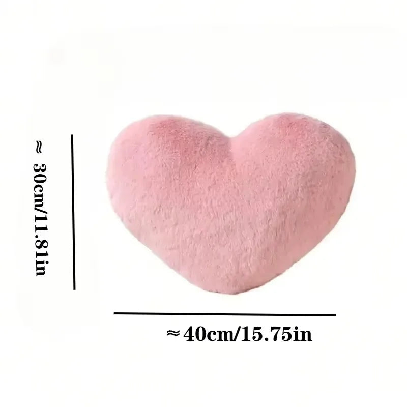 Cojín Decorativo de Corazón Rosa – Suave y Acolchado