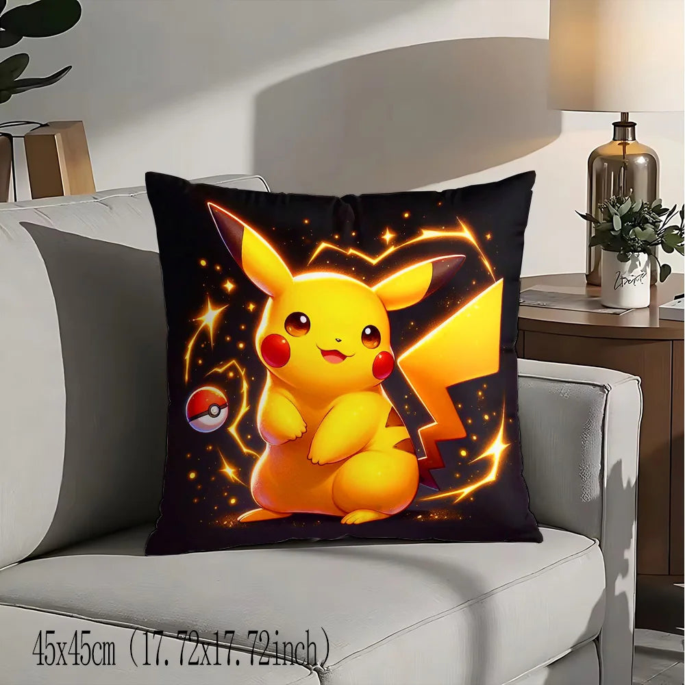 Funda Decorativa de Pikachu para Cojín – Diseño Kawaii