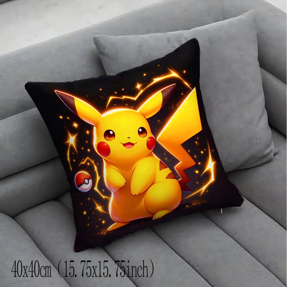 Funda Decorativa de Pikachu para Cojín – Diseño Kawaii