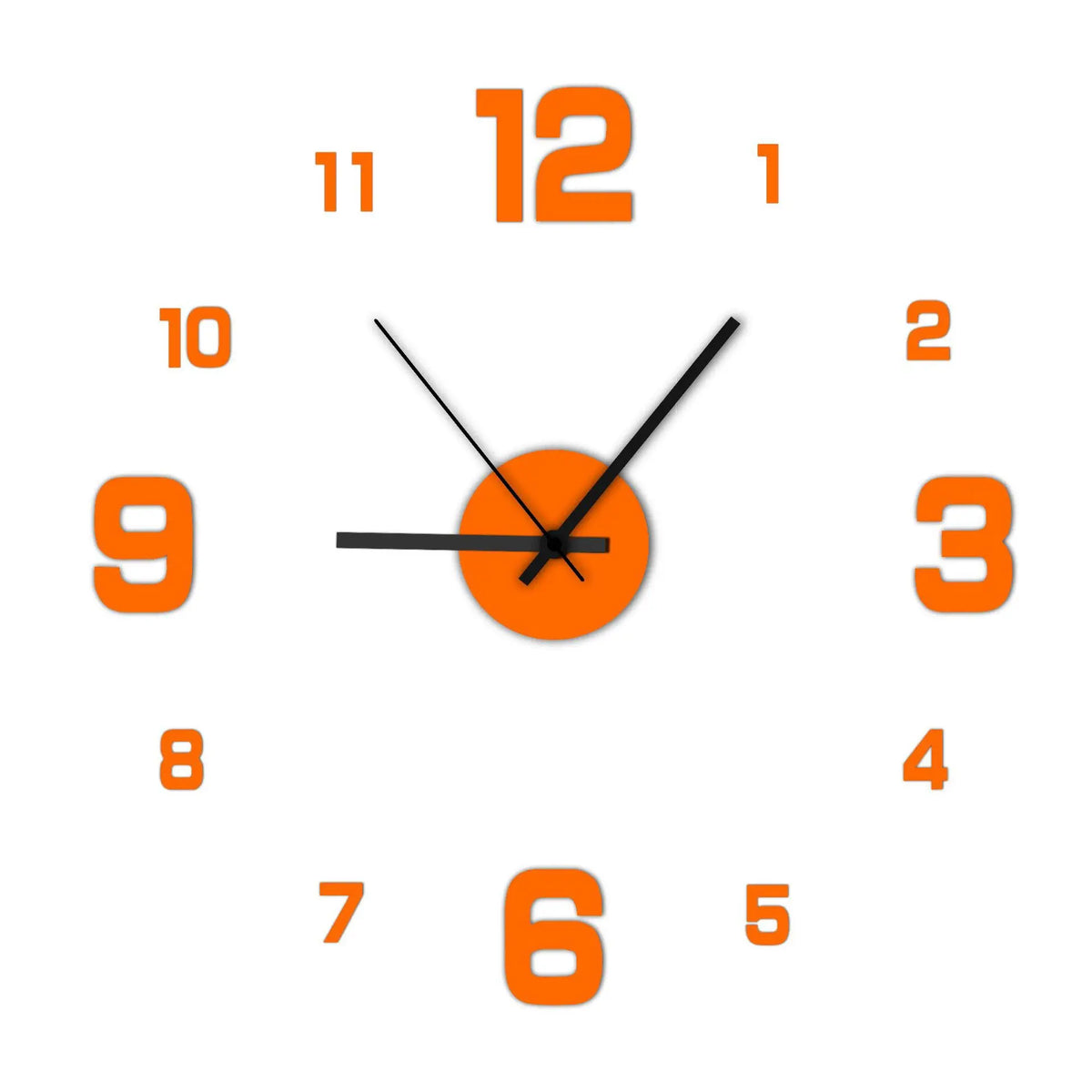 Reloj de Pared Moderno sin Marco – Diseño Silencioso para Sala y Oficina