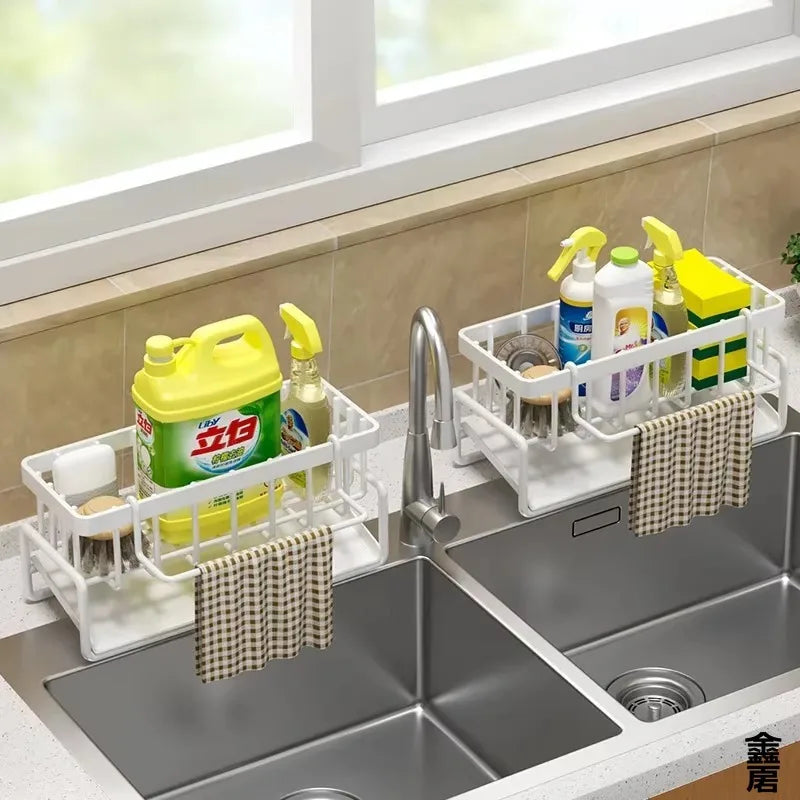 Organizador para Fregadero de Cocina con Soporte para Esponja y Escurridor