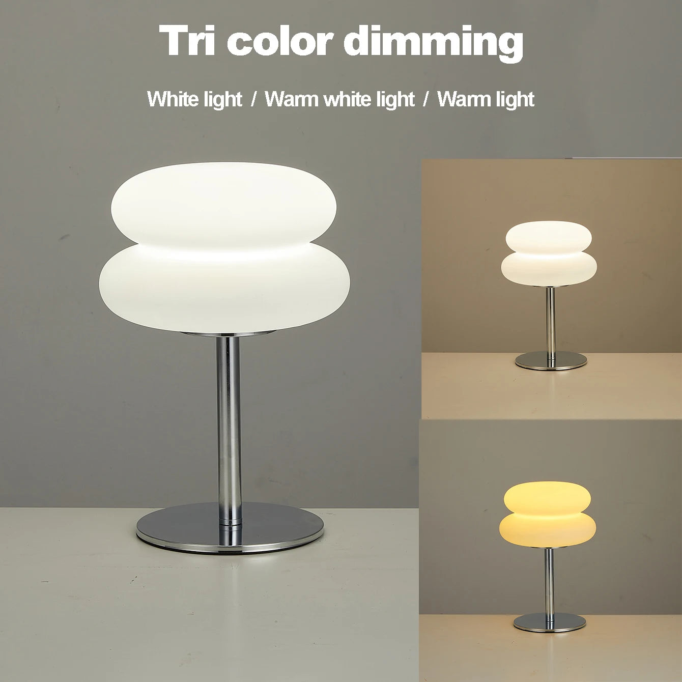 Lámpara LED de Mesa Tipo Hongo – Luz Ambiental USB con 3 Tonos