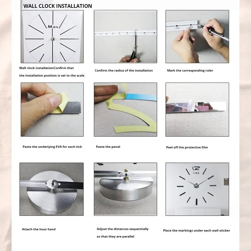 🕒 Reloj de Pared 3D Acrílico con Números Romanos – Diseño Moderno Decorativo DIY
