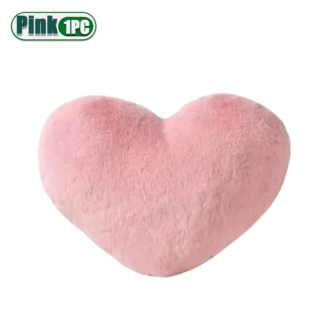 Cojín Decorativo de Corazón Rosa – Suave y Acolchado