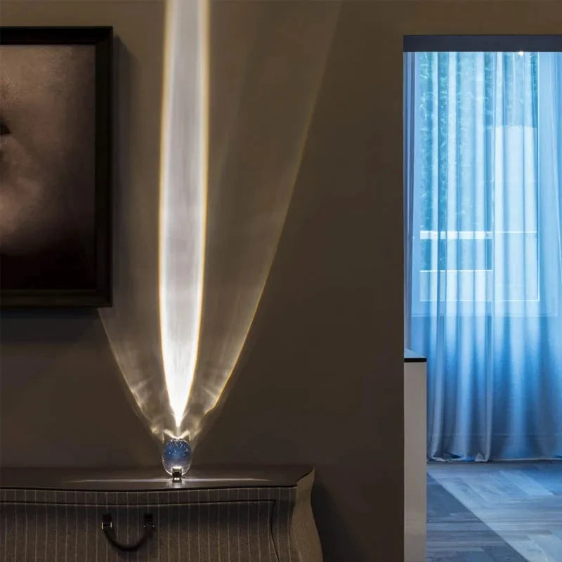 Lámpara LED Proyector Cristal “Ojo del Cielo” – Luz Ambiental para Recámara, Sala y Decoración