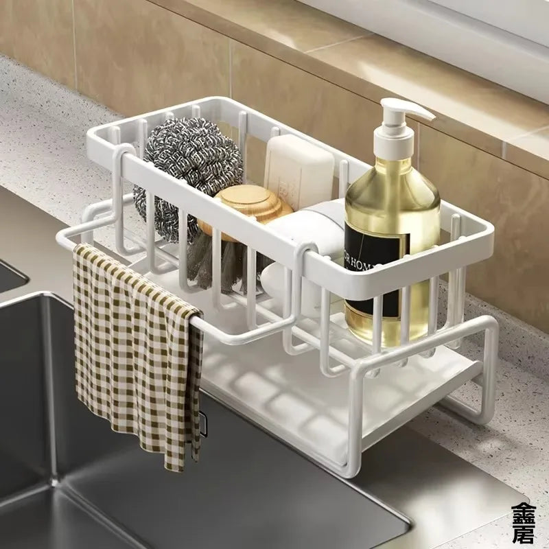 Organizador para Fregadero de Cocina con Soporte para Esponja y Escurridor