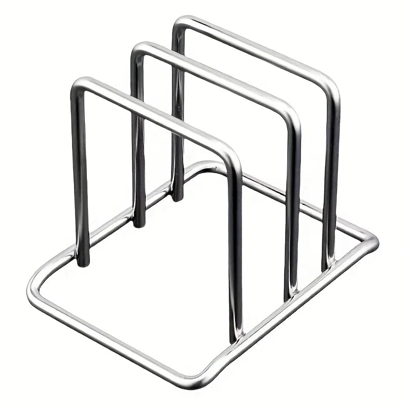 Organizador de Acero Inoxidable para Tapas y Tablas de Cortar
