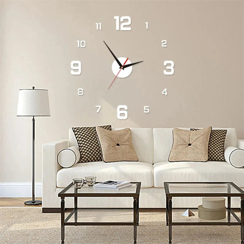 Reloj de Pared 3D Moderno y Silencioso – Decoración para Sala y Dormitorio