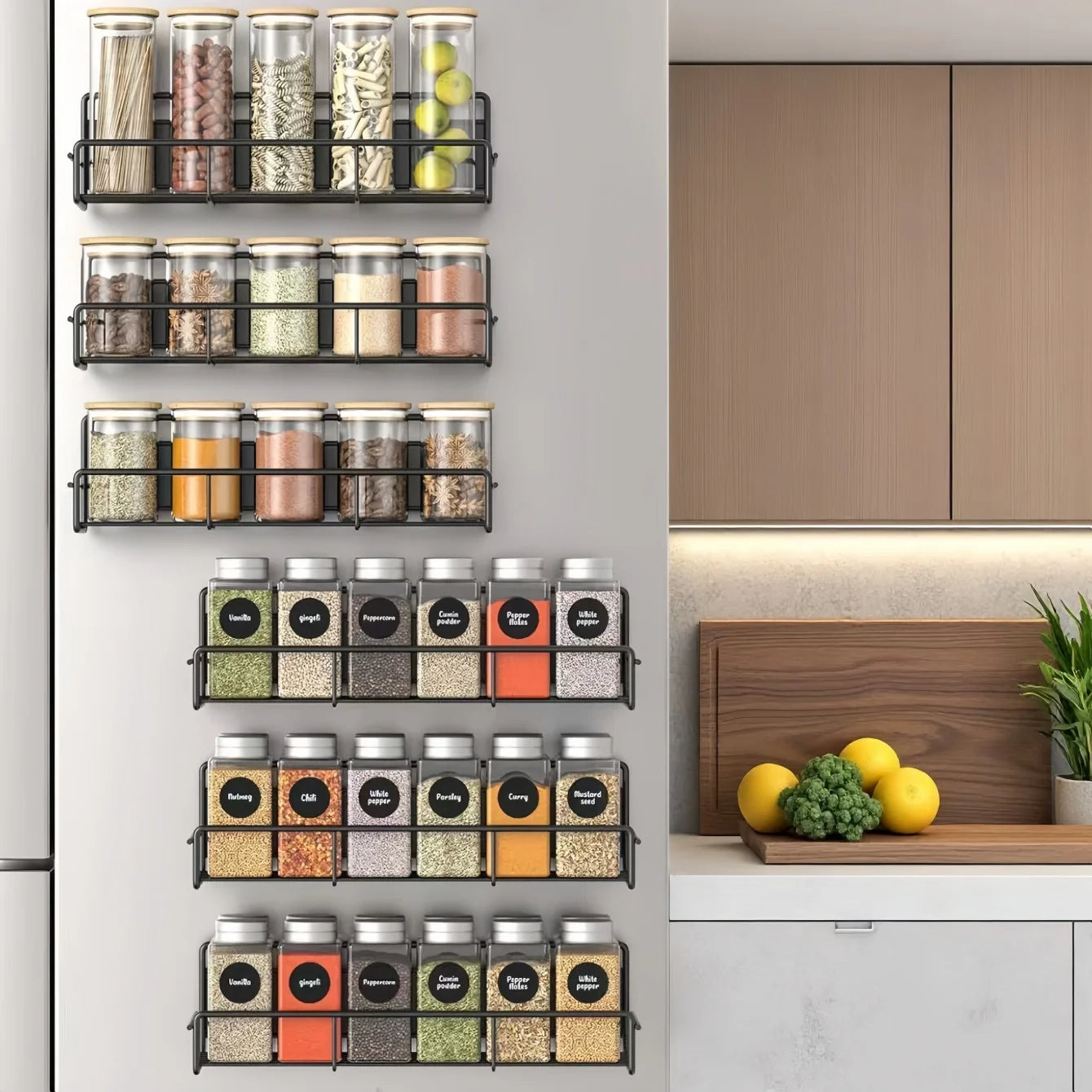 Estante Magnético para Especias y Organización de Cocina