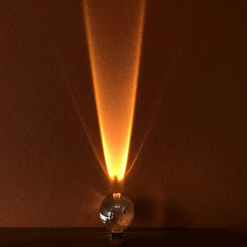 Lámpara LED Proyector Cristal “Ojo del Cielo” – Luz Ambiental para Recámara, Sala y Decoración
