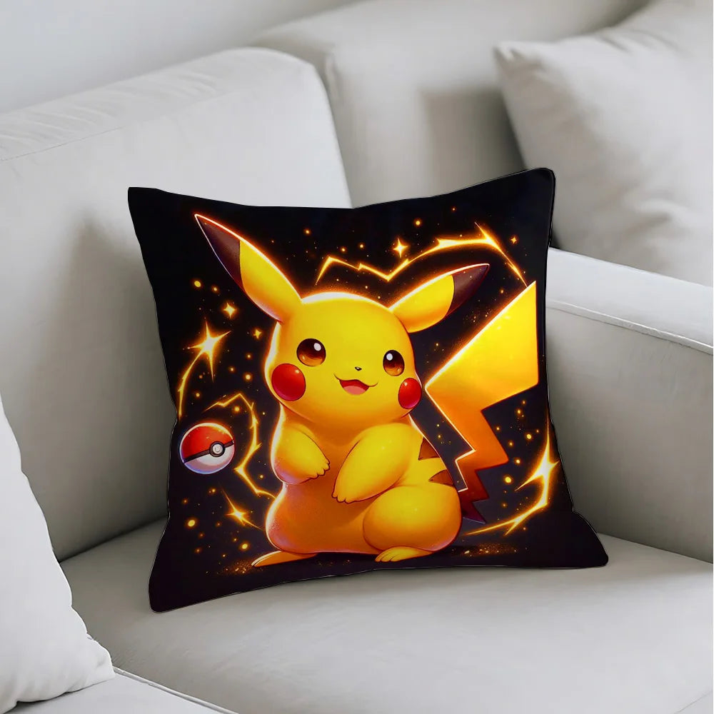 Funda Decorativa de Pikachu para Cojín – Diseño Kawaii