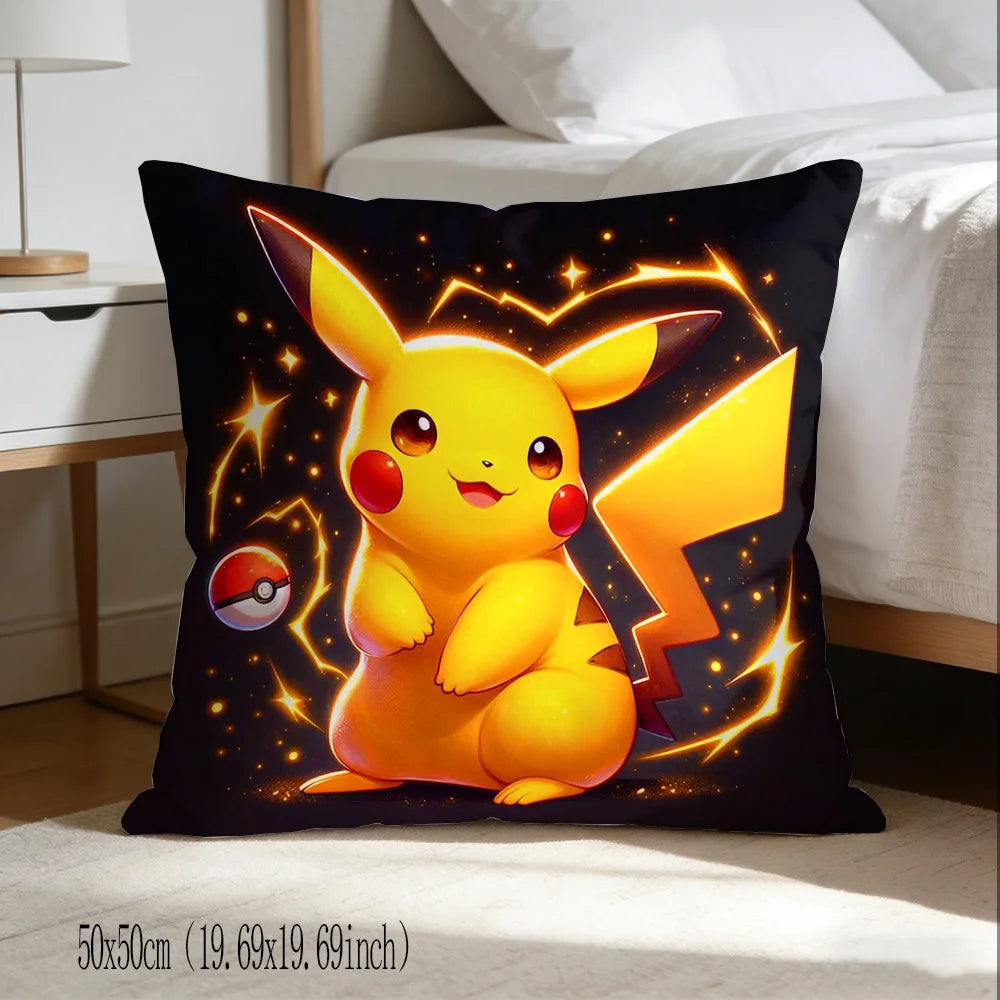 Funda Decorativa de Pikachu para Cojín – Diseño Kawaii